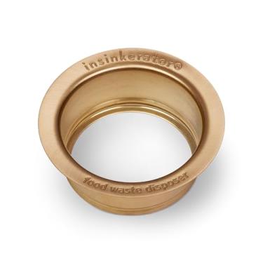 Imagem de InSinkErator FLG-BB Triturador de lixo, flange de pia de tamanho padrão de ralo de cozinha de 8 cm de diâmetro, bronze escovado