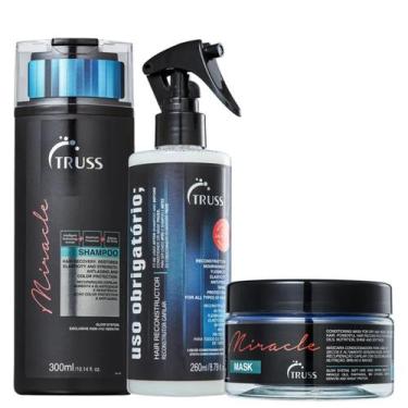 Imagem de Kit Truss Miracle - Shampoo 300ml + Máscara 200g + Uso Obrigatório Spr