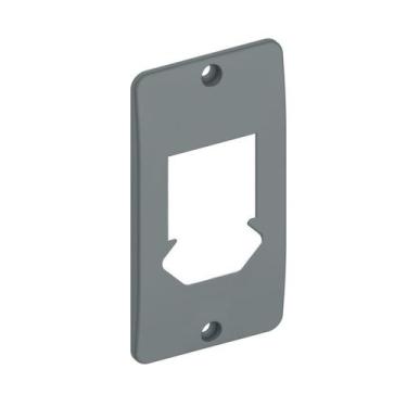 Imagem de Tampa 2 Teclas + Tomada Hexagonal 1/2 e 3/4 Cinza Condulete - Masster 