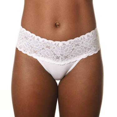 Imagem de Calcinha Com Renda Demillus 53188 Microfibra, P, Carmim