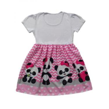 Imagem de Vestido Infantil Festa Temático Panda - Calupa, 12A