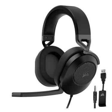 Imagem de Headset Gamer Corsair HS65 Surround USB - Preto/Branco, preto