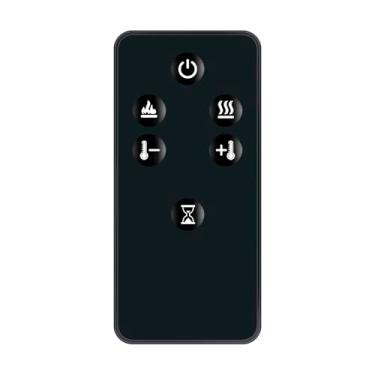 Imagem de Controle remoto substituído adequado para lareira elétrica Dimplex XHD23L-EU-CD XHD23L-EU-CCD XHD23L ETM20-AU ETM20 ATC20-AU ATC20 BLF34EU-E BLF50EU-E BLF74EU-E XHD23L-EU-BAW XHD23L-EU-TD