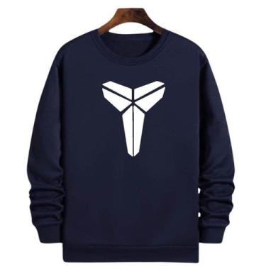 Imagem de Blusa Moletom Gola Basquete Kobe Bryant Logo LAL Basketball - Loja Whi