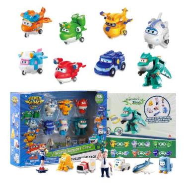Imagem de Transformadores Toy Super Wings - Pacote com 15 Unidades e Rodas Móvei