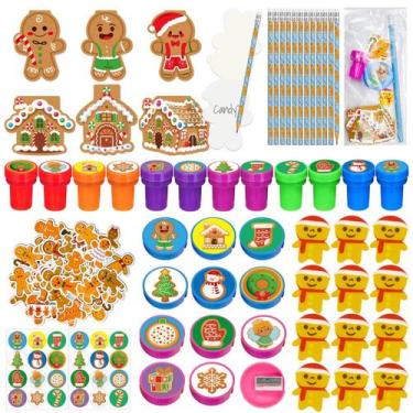 Imagem de Conjunto de Papelaria Cinrobiye Christmas - 194 Peças para Festa Escol