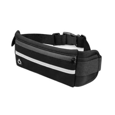 Imagem de Pochete Esportiva para Corrida e Fitness, Resistente à Água, Porta Celular, Chaves e Garrafa, com Cinta Ajustável e Faixa Refletiva