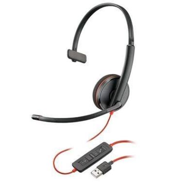 Imagem de Headset Poly Plantronics C3210, Com Fio, USB, Blackwire - 209744-101
