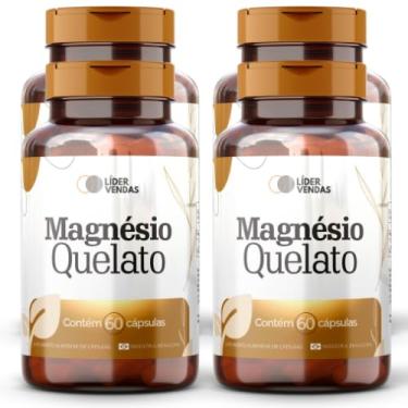 Imagem de Magnésio Quelato - 420mg com 60 cápsulas - 4 potes
