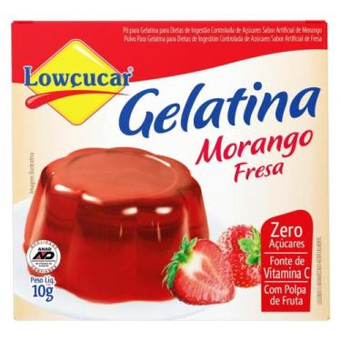 Imagem de Kit c/ 4 Gelatina em Po Morango Zero Acucar Lowcucar Caixa - Lowçucar
