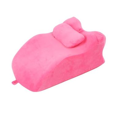 Imagem de Travesseiro de Repouso na Cama, Travesseiro de Suporte da Perna Espuma Memória Respirável Confortável para o Escritório (Rosa)