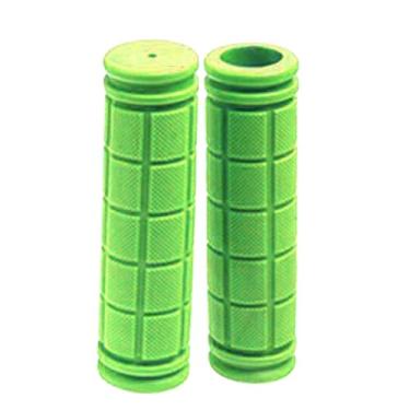 Imagem de Grips de guidão de ciclismo Soft confortável confortável sem deslizamento Ciclo de borracha Grip para montaria de bicicleta de engrenagem fixa 120mm 22,2mm 1 par (Verde)