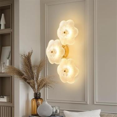 Imagem de OUFULA Luxo Moderno Lâmpada De Parede LED Moda Arte Sala Quarto Lâmpada De Cabeceira Villa Hotel Escadaria Corredor Luz (C 3 luzes)