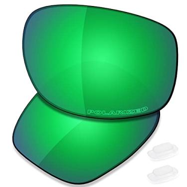 Imagem de SAUCER Lentes de reposição premium e protetores de nariz compatíveis com óculos de sol Costa Del Mar Seven Mile High Defense - Verde Jade polarizado