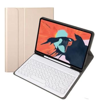 Imagem de Capa para Tablet + Teclado com Tampa Redonda iPad 10ª Geração/iPad 11ª Geração 10.9 Polegadas