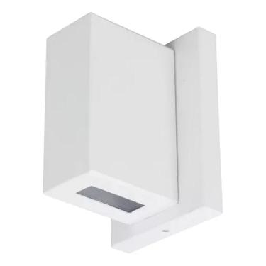 Imagem de Arandela De Parede Jardim Varanda Branca Alumínio Vidro 40w