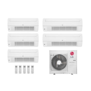 Imagem de Ar condicionado Multi Split Inverter 5 ambientes ( 1via 3X 9.000BTUS, 1X 12.000BTUs, 1X 24.000BTUs) Quente/Frio WiFi integrado - E5Q4807.OBS
