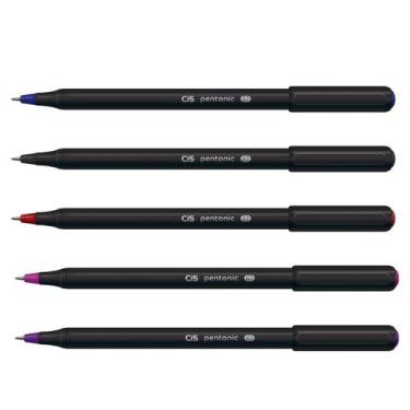 Imagem de Caneta cis pentonic 0,7mm com 05 unidades az/pr/vm/rs/rx