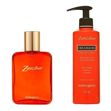 Imagem de KIT Fragrância Zanzibar + Óleo em Creme Mahogany 350ml