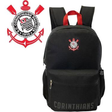 Imagem de Mochila Escolar Xeryus Corinthians Classic Preta Oficial