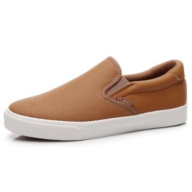 Imagem de Cull4U Mocassim feminino respirável sem cadarço, Caqui, 35