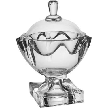 Imagem de VASO POTICHE REDONDO BOMBONIERE HOME&CO CANCAN COM TAMPA ECO CRYSTAL 2