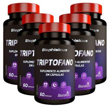 Imagem de 5X  Triptofano  60 Cáps  Bionatus - Laboratório Bionatus, SemSabor