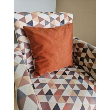 Imagem de Almofada Cheia 40X40 Azul Turquesa Em Suede Envio Imediato - Requinte 