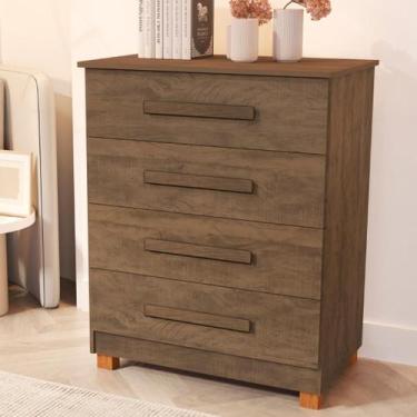 Imagem de Cômoda Gaveteiro Roupas Quarto Solteiro Casal Bebê Suíça - Anyben, Cas