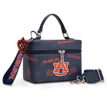 Imagem de Montana West X NCAA Bolsa tiracolo feminina designer bolsas esportivas alça superior, bolsa de mão com alça ajustável, Azul marinho, Esportes