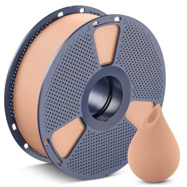 Imagem de SUNLU Filamento de impressora 3D Filamento PETG 1,75 mm, menos amarração boa camada adesão alta resistência, filamento PETG 1,75 ± 0,02 mm, carretel de 1 kg (1 kg), 1 kg, bege