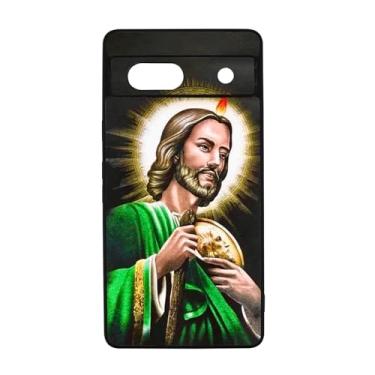 Imagem de qizjio San Judas Capa de telefone protetora mexicana à prova de choque para Google Pixel 7A