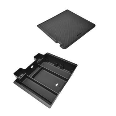 Imagem de HGWEI Organizador de compartimento oculto para console central compatível com acessórios (2019-2022) Chevy Silverado 1500/GMC Sierra 1500 e (2020-2023) Silverado/Sierra 2500/3500 HD - Completo com
