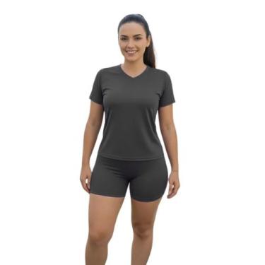 Imagem de Camiseta Feminina Manga Curta Dryfit Fitness Academia - Roger, GG, Cin