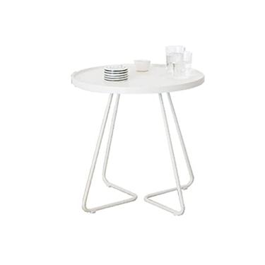 Imagem de Mesa de centro de design simples, mesa de chá de ferro forjado, sofá, mesa de café, quarto, sala de estar, canto de café, mesa de cabeceira, mesa lateral laranja preta, minimalista para sala de estar