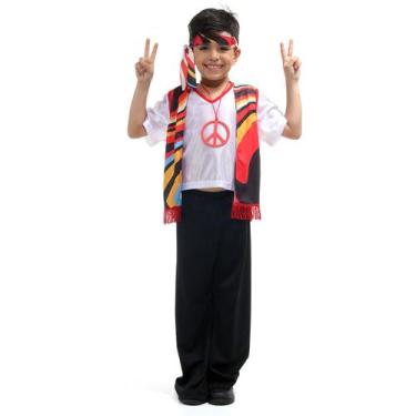 Imagem de Fantasia Hippie Masculino - Sulamericana, UNICA, GG