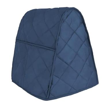 Imagem de Bothyi Capa à prova de poeira para batedeira, capa protetora para batedeira com bolsa organizadora para eletrodomésticos de cozinha, acessório para cafeteira, Azul Escuro