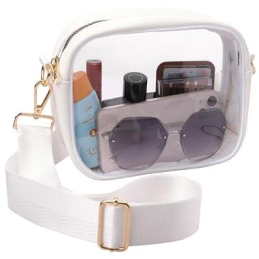 Imagem de Bolsa transversal transparente, aprovada pelo estádio, bolsa transparente para shows, eventos esportivos, festivais, Estilo 1, One-piece shoulder strap