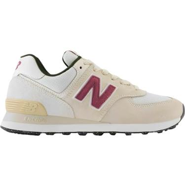 Imagem de New Balance, TENIS FEMININO NEW BALANCE 574 V2 Cor:Bege/Bordo;Tamanho:40