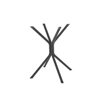 Imagem de Base Mesa De Jantar Creta M088 Aço S- Tampo Preto - Kappesberg