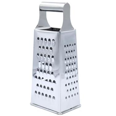 Imagem de Ralador Profissional 8 Polegadas 100% Inox 4 Faces para Queijos Vegetais e Culinária