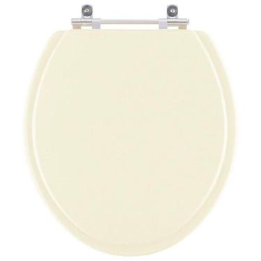 Imagem de Assento Sanitário Tampa de Vaso Madeira MDF Laqueado Convencional Oval