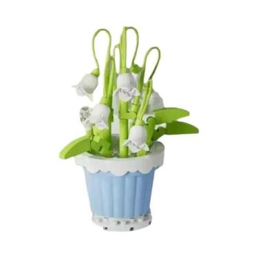 Imagem de Blocos de Construção DIY para Crianças - Flores Eternas para Montar - 