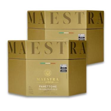 Imagem de Panettone Maestra La Pastina Tradizionale Kit 2Un 750G