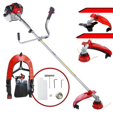 Imagem de Roçadeira Multifunções RT52L Toyama À Gasolina 52cc Motor 2T 2HP Alta Rotação Podador de Grama Completo Com Carretel de Nylon + Faca 3 Pontas