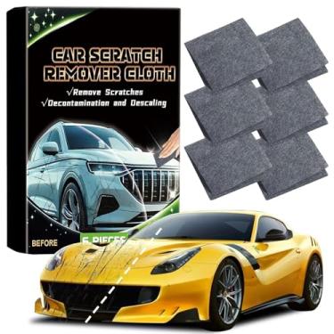 Imagem de Tiantanghu Removedor de arranhões de carro, pacote com 6 pano nano brilhante 2025 para arranhões de carro, pano nano mágico multiuso fácil de reparar arranhões de tinta, manchas de água, polimento de