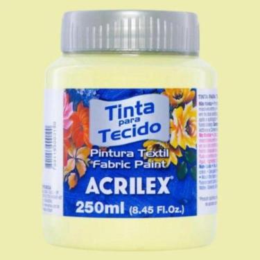 Imagem de Tinta para Tecido Fosca 250ml Acrilex - Cores Quentes - 04125, AMARELO