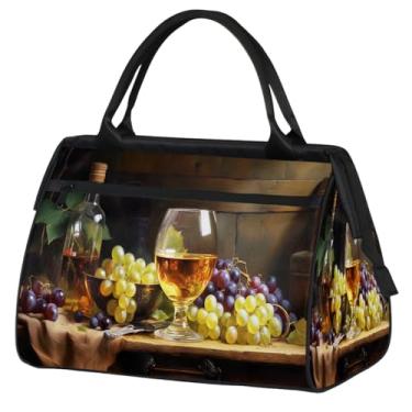 Imagem de Bolsa pequena para o fim de semana para mulheres e homens, estilo mandala, étnico, laranja, dobrável, bolsa de ginástica, bolsa de ginástica, Cor: 31, 15.2*8.3*11.6 inch