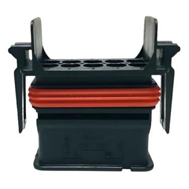 Imagem de Conector Elétrico Automotivo, 10 Vias Code 6, Módulo de Conexão, Preto e Laranja, Ref. 1537084