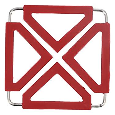 Imagem de LiebeWH Tapete Trivet de Silicone Suporte para Panelas Quentes de Aço Inoxidável Porta-copos Antiderrapantes Tapetes para Tigelas Com Isolamento Térmico Almofada de Mesa Dobrável Jogo Americano para